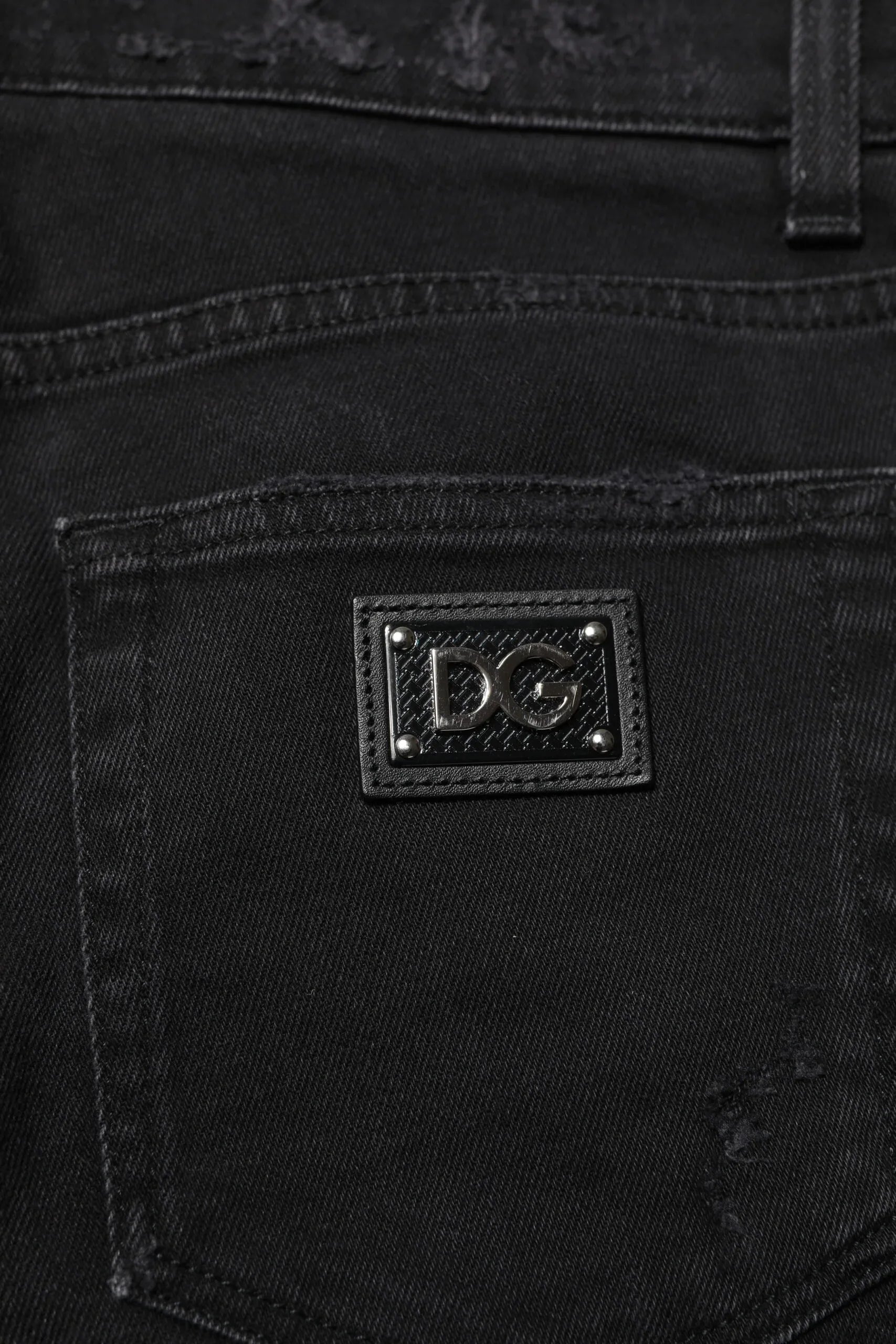 Dolce & Gabbana Black Cotton Skinny Men Denim Jeans - Zeiniez