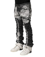 Dolce & Gabbana Black Tie Dye Straight Denim Jeans - Zeiniez