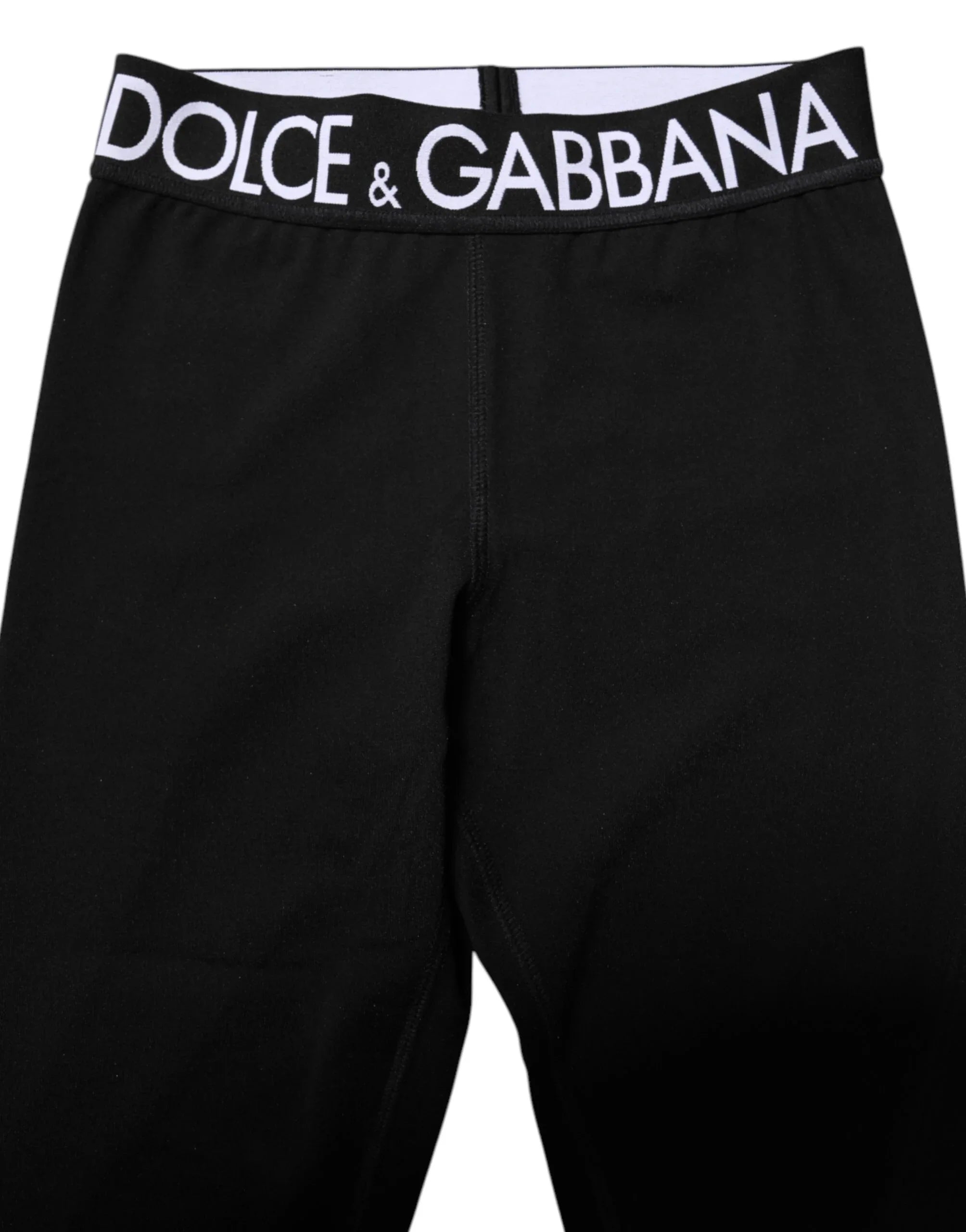 Dolce & Gabbana Black Silver Nylon Skinny Men Leggings Pants - Zeiniez