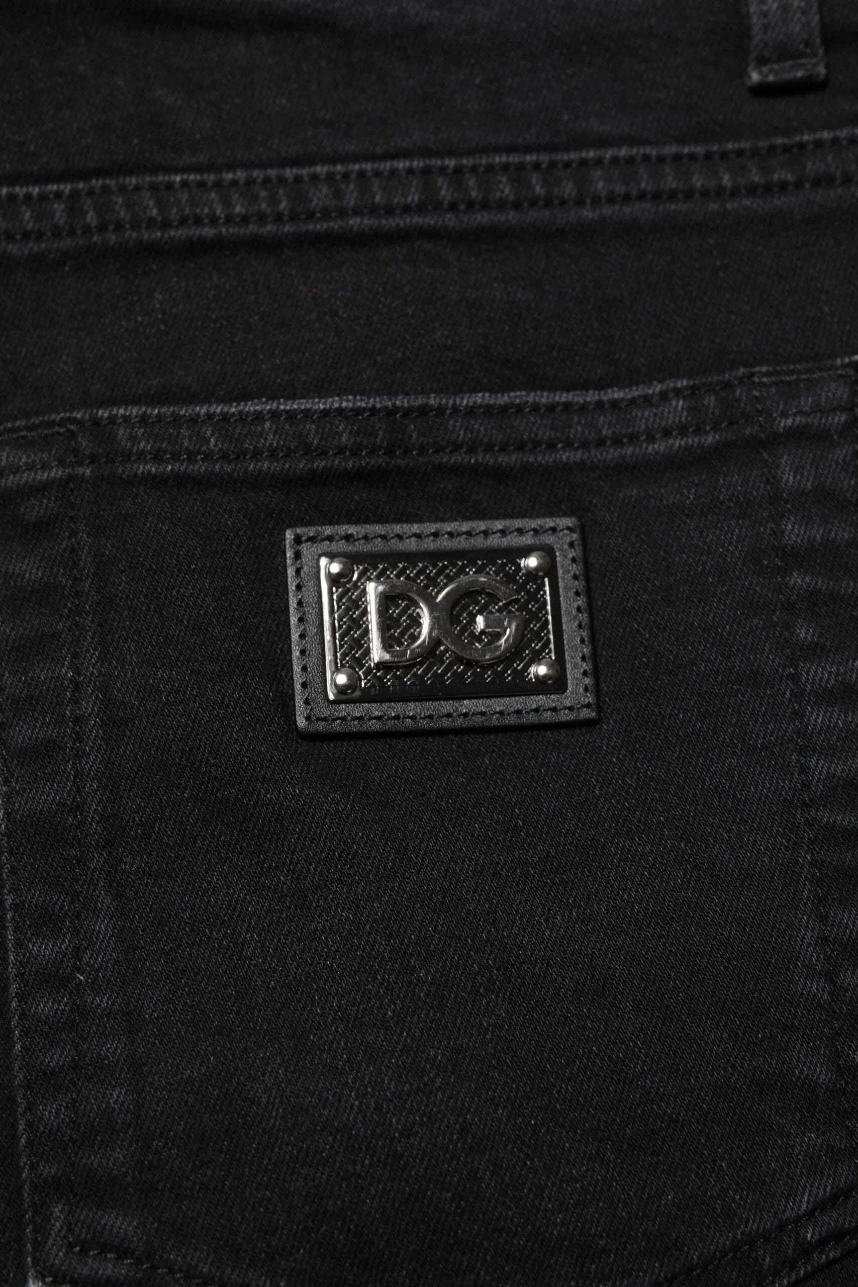 Dolce & Gabbana Black Cotton Skinny Men Denim Jeans - Zeiniez