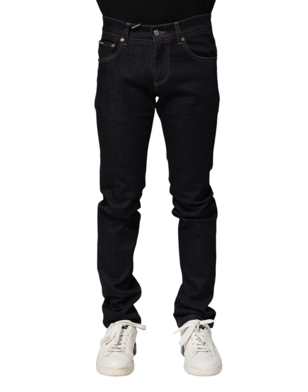 Dolce & Gabbana Black Cotton Skinny Men Denim Jeans - Zeiniez