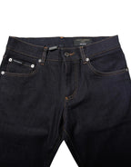 Dolce & Gabbana Black Cotton Skinny Men Denim Jeans - Zeiniez