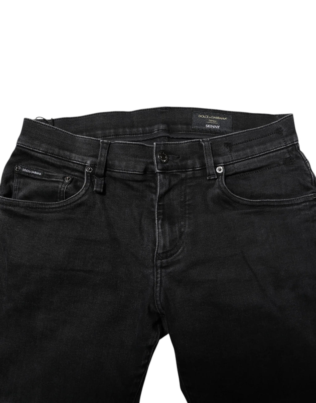 Dolce & Gabbana Black Cotton Skinny Men Denim Jeans - Zeiniez