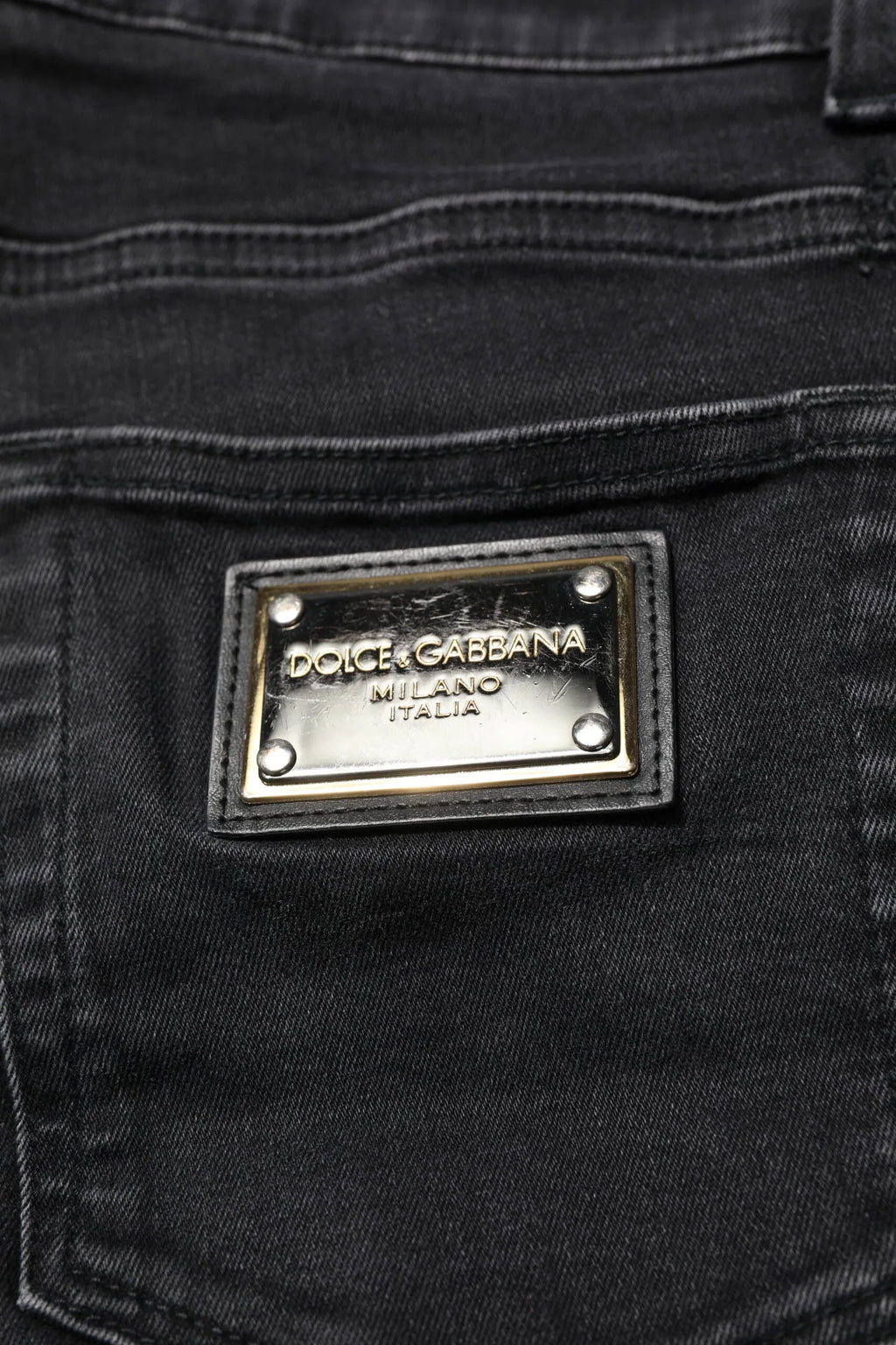 Dolce & Gabbana Black Cotton Skinny Men Denim Jeans - Zeiniez