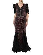 Dolce & Gabbana Multicolor Embellished Mermaid Gown Dress - Zeiniez
