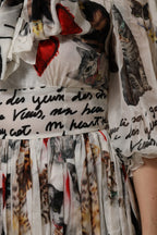 Dolce & Gabbana Multicolor Animal Print Silk Ascot Maxi Dress - Zeiniez