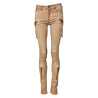 PLEIN SUD Brown Cotton Mid Waist Skinny Denim Jeans - Zeiniez
