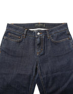 Dolce & Gabbana Blue Skinny Cotton Mid Waisted Denim Jeans - Zeiniez