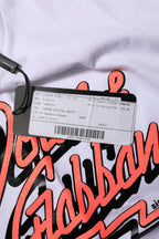 Dolce & Gabbana White Cotton Graphic Print Crew Neck T-shirt - Zeiniez