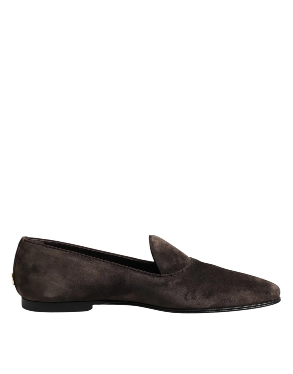 Dolce & Gabbana Brown Velvet Leather Slip On Loafers Shoes - Zeiniez