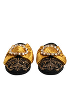 Dolce & Gabbana Multicolor Embellished Flat Sandals Shoes - Zeiniez