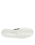 Dolce & Gabbana Black Slip On Printed Men Loafers Shoes - Zeiniez