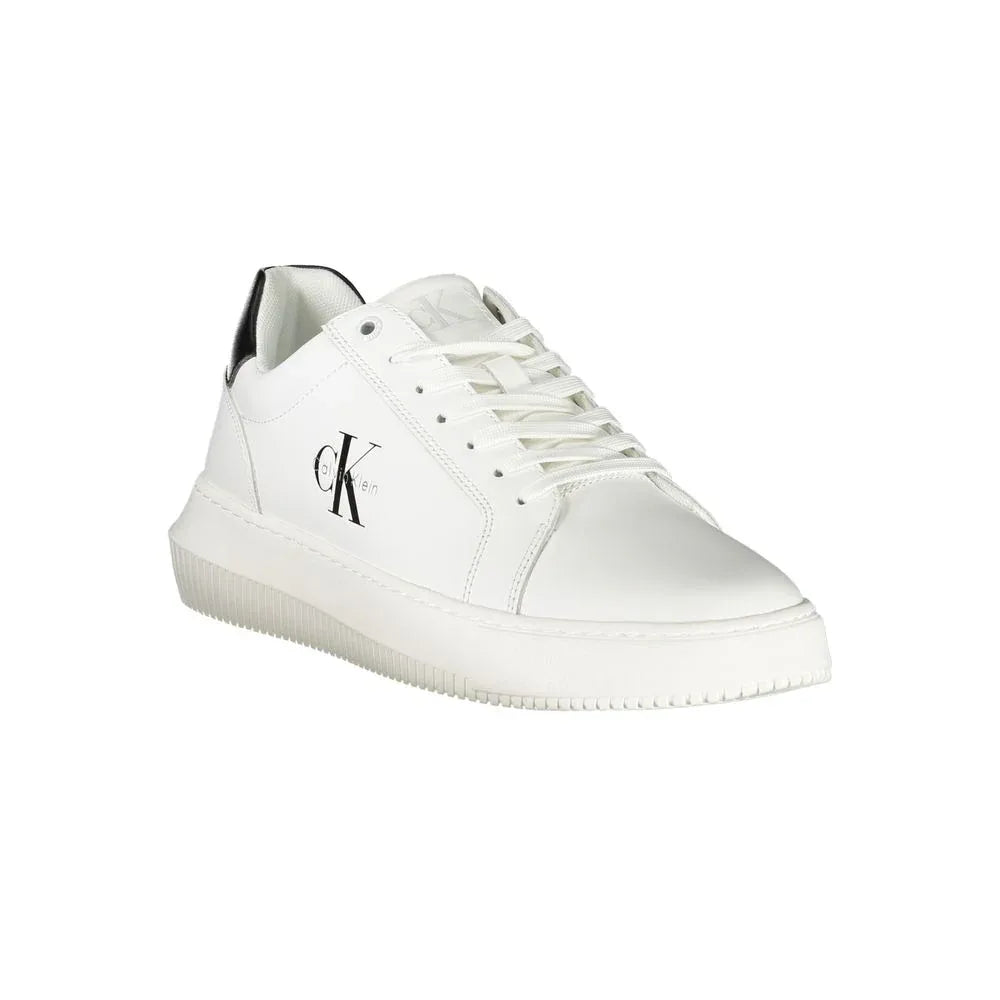 Calvin Klein Bianco Polyurethane Men Sneaker - Zeiniez