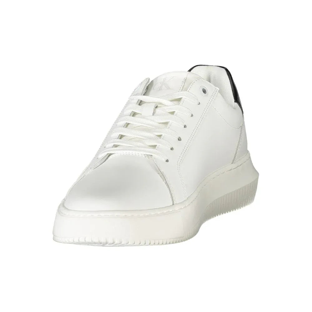 Calvin Klein Bianco Polyurethane Men Sneaker - Zeiniez