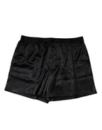 Dolce & Gabbana Black Silk Regular Men Boxer Shorts Underwear - Zeiniez