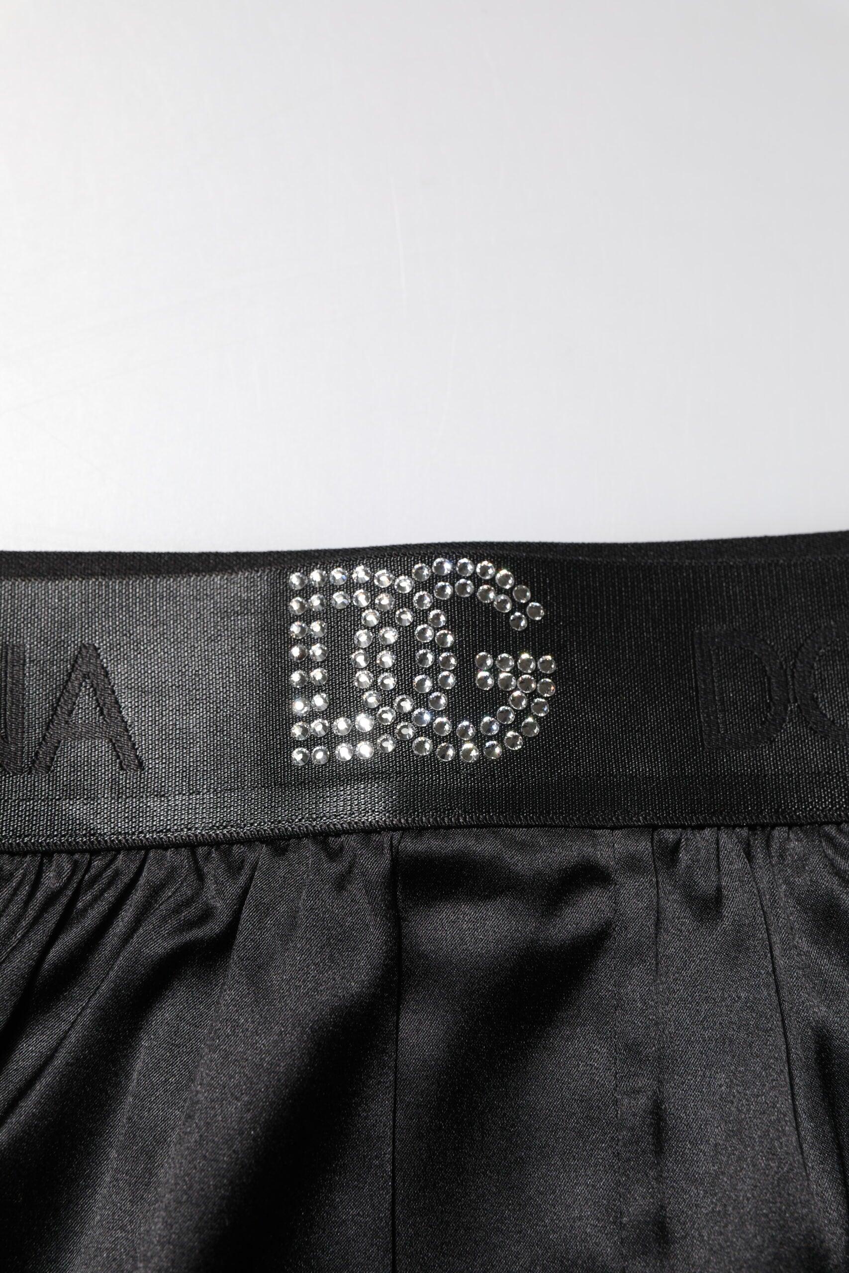 Dolce & Gabbana Black Logo Waist Regular Boxer Shorts Underwear - Zeiniez
