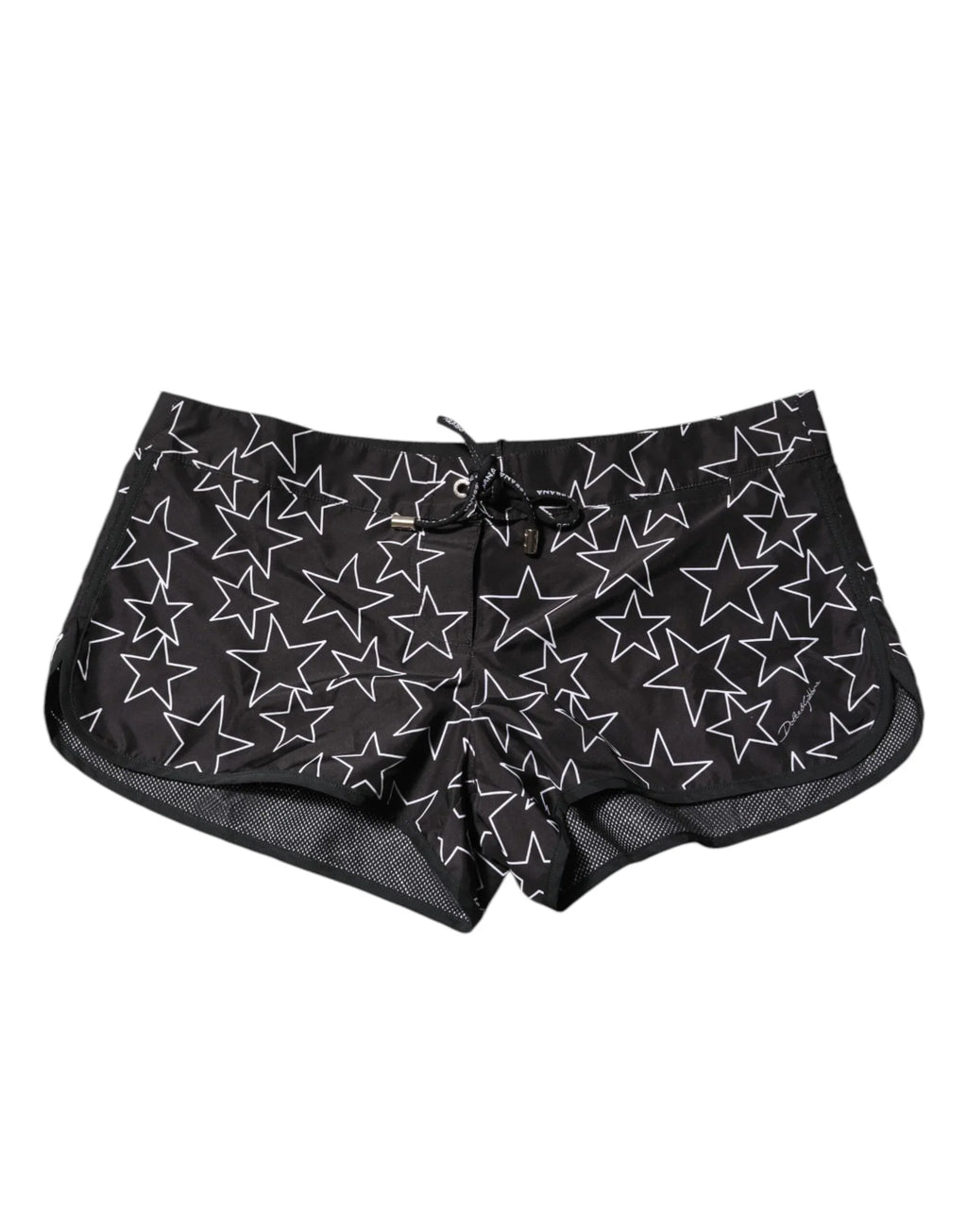 Dolce & Gabbana Black Star Print Beachwear Shorts Swimwear - Zeiniez