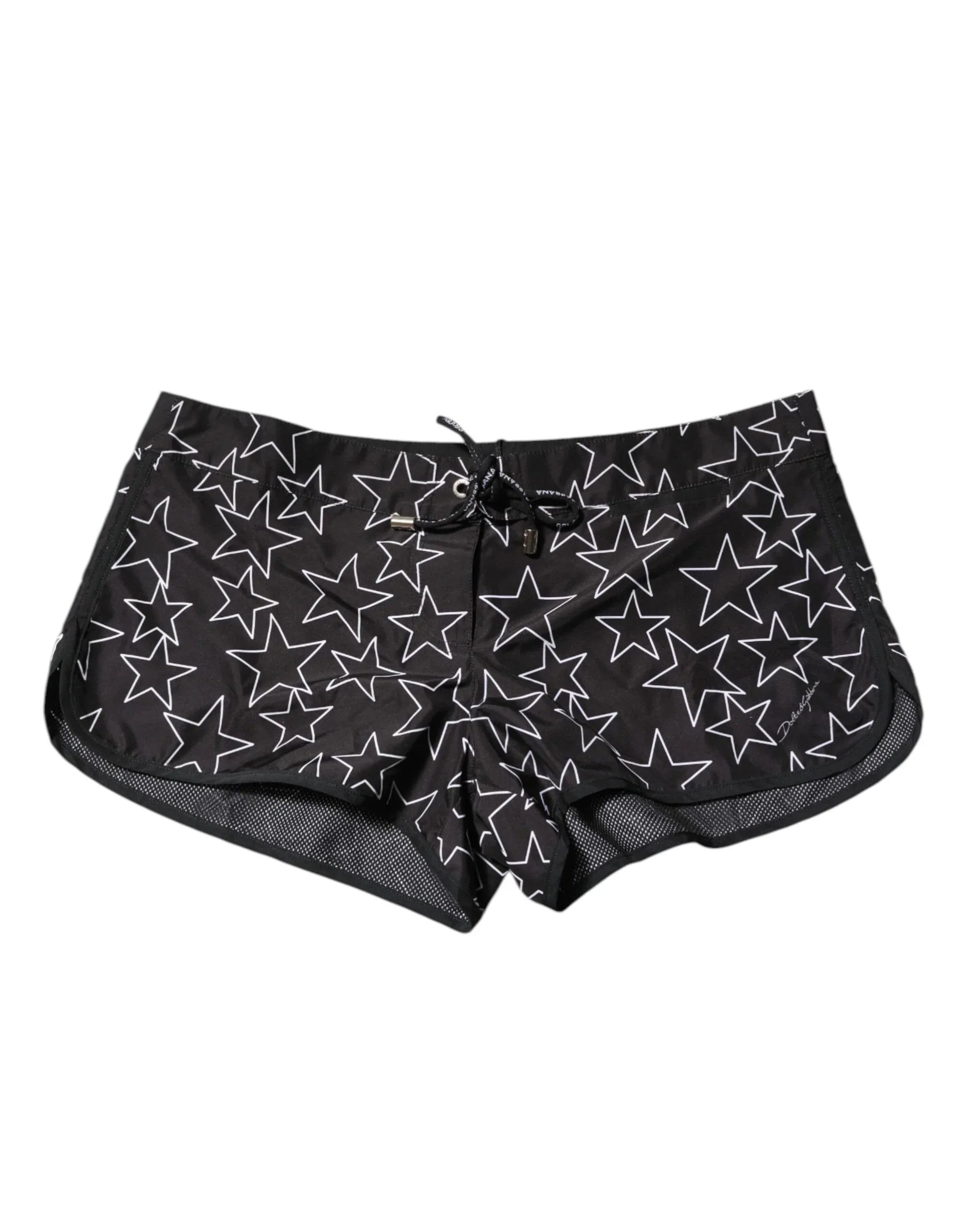 Dolce & Gabbana Black Star Print Beachwear Shorts Swimwear - Zeiniez