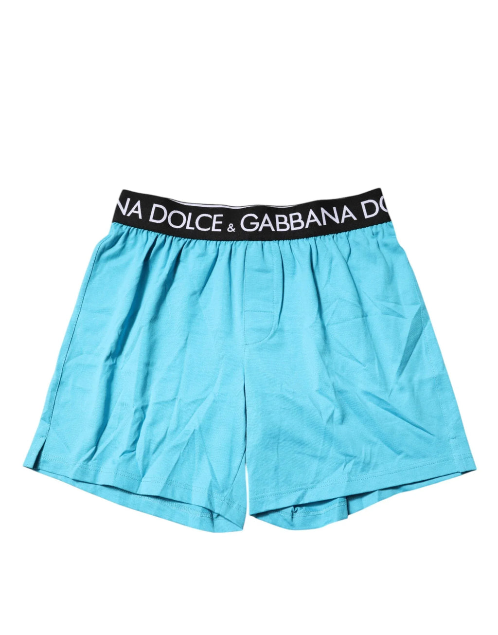 Dolce & Gabbana Blue Logo Waist Regular Boxer Shorts Underwear - Zeiniez