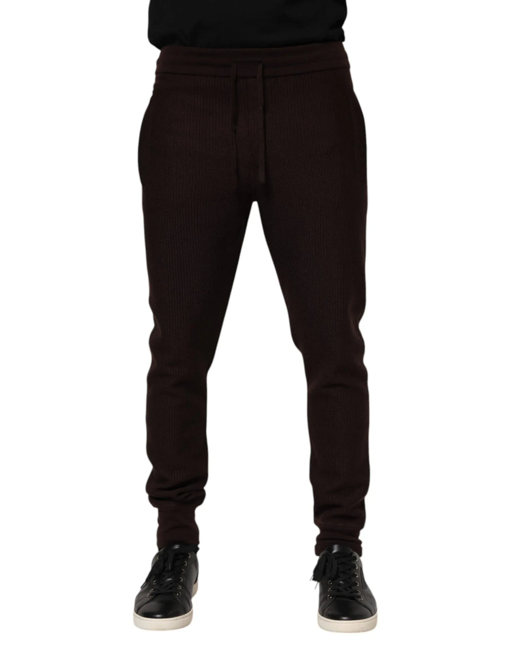 Dolce & Gabbana Brown Cashmere Men Jogger Sweatpants Pants - Zeiniez