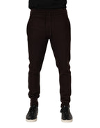 Dolce & Gabbana Brown Cashmere Men Jogger Sweatpants Pants - Zeiniez