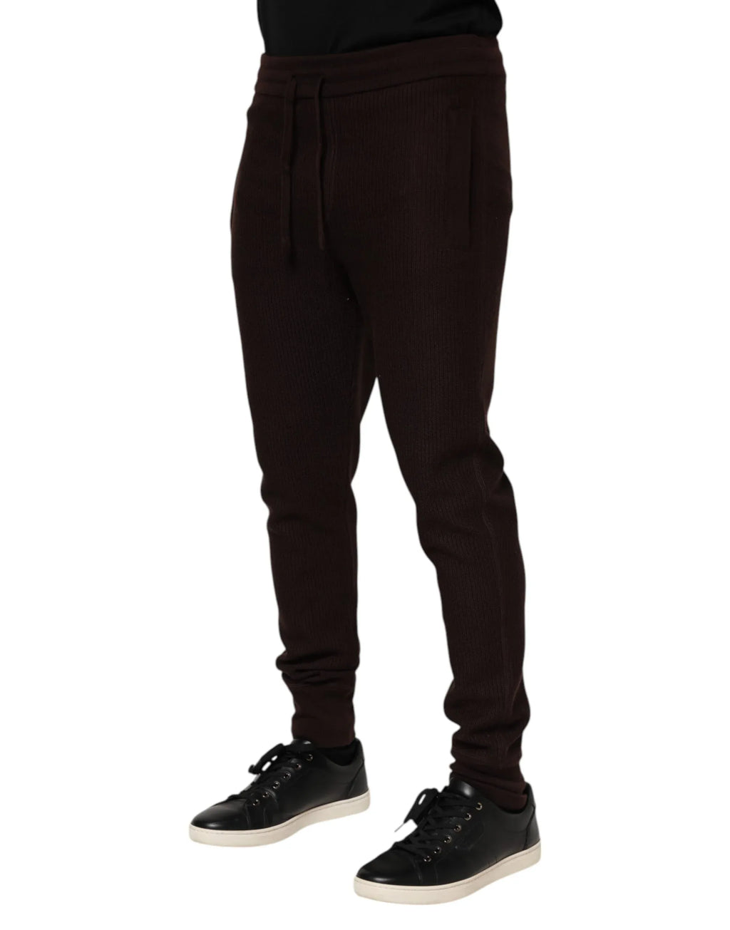 Dolce & Gabbana Brown Cashmere Men Jogger Sweatpants Pants - Zeiniez
