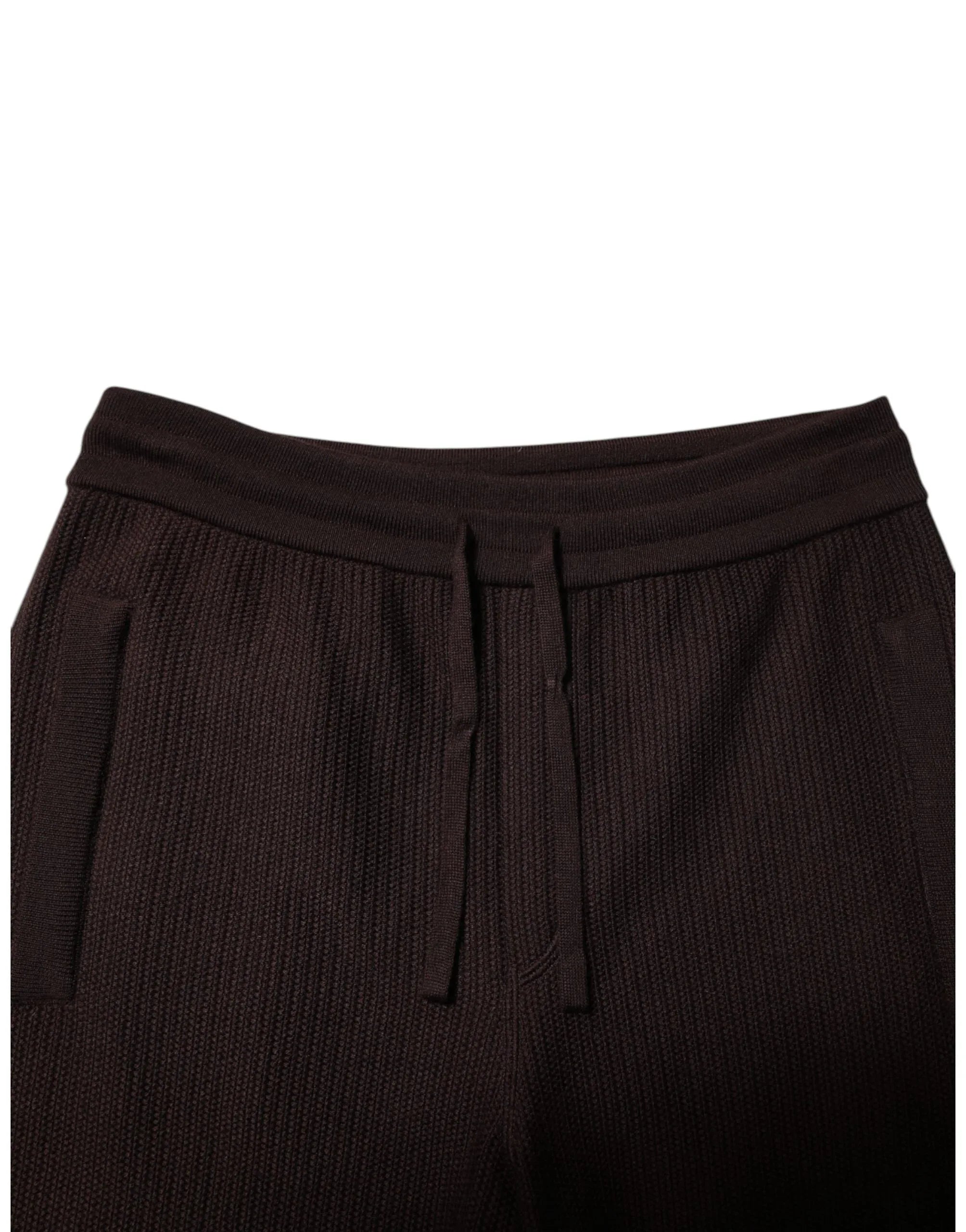 Dolce & Gabbana Brown Cashmere Men Jogger Sweatpants Pants - Zeiniez