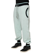 Dolce & Gabbana Light Green Cotton Men Jogger Sweatpants Pants - Zeiniez