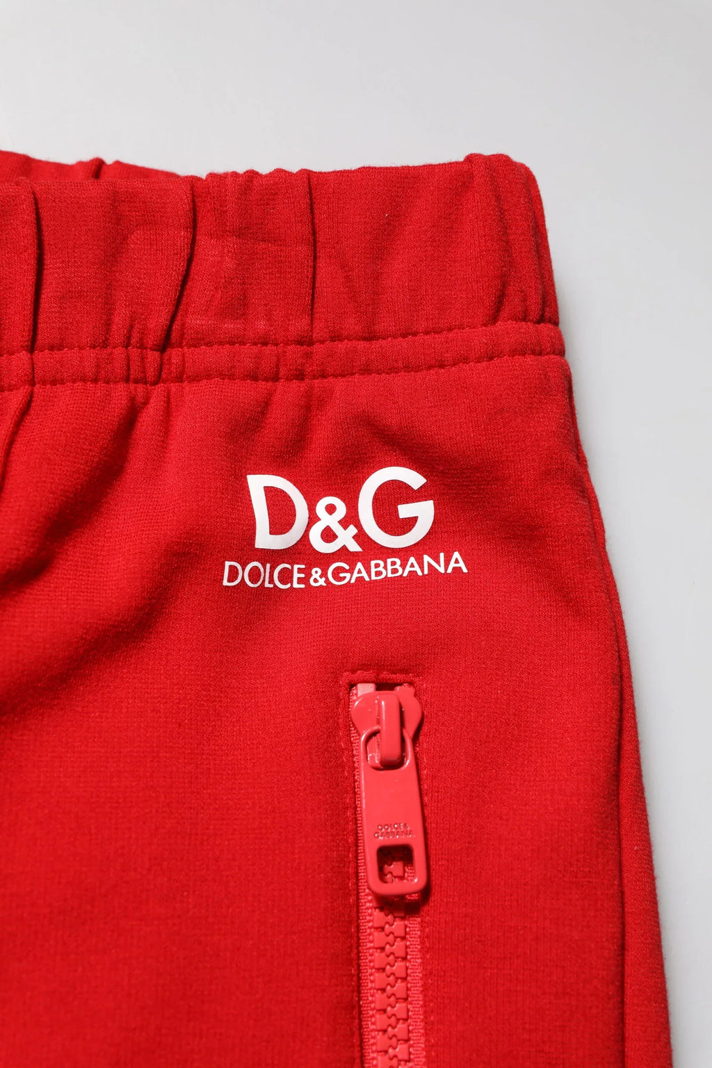 Dolce & Gabbana Red Viscose Logo Jogger Men Sweatpants Pants - Zeiniez