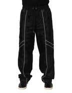 Dolce & Gabbana Black Cotton Straight Jogger Sweatpants Pants - Zeiniez