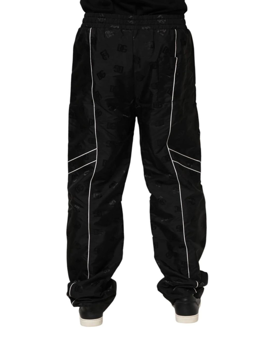 Dolce & Gabbana Black Cotton Straight Jogger Sweatpants Pants - Zeiniez