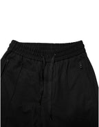 Dolce & Gabbana Black Viscose Drawstring Men Jogger Pants - Zeiniez