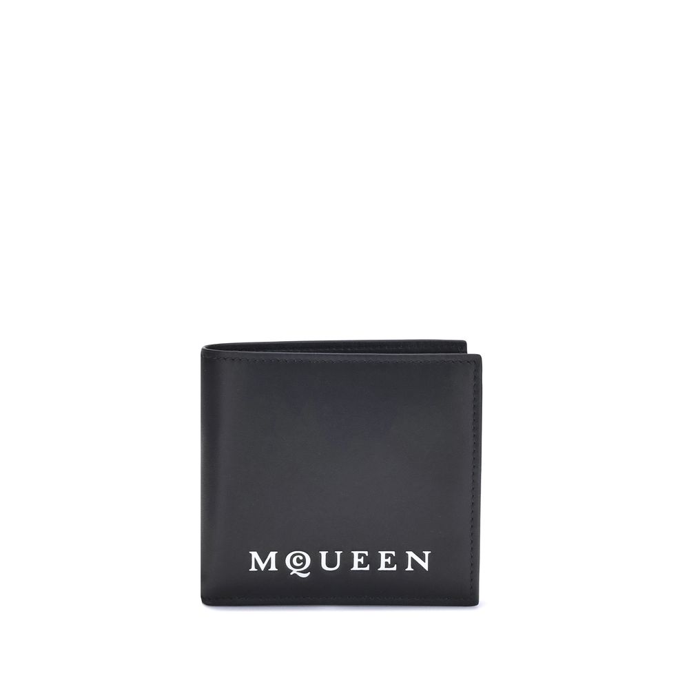 Alexander McQueen Black Calf Leather Bos Taurus Wallet - Zeiniez