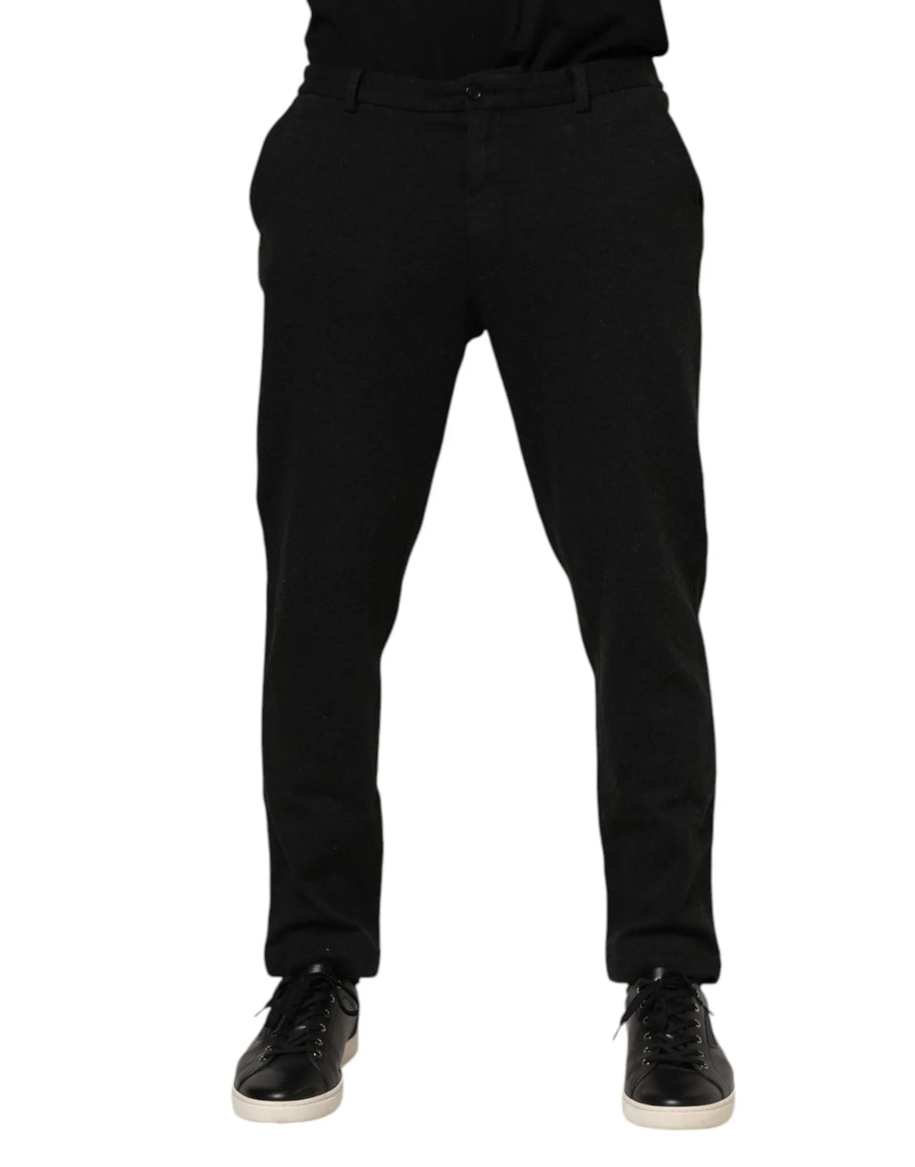 Dolce & Gabbana Dark Gray Viscose Dress Men Pants - Zeiniez