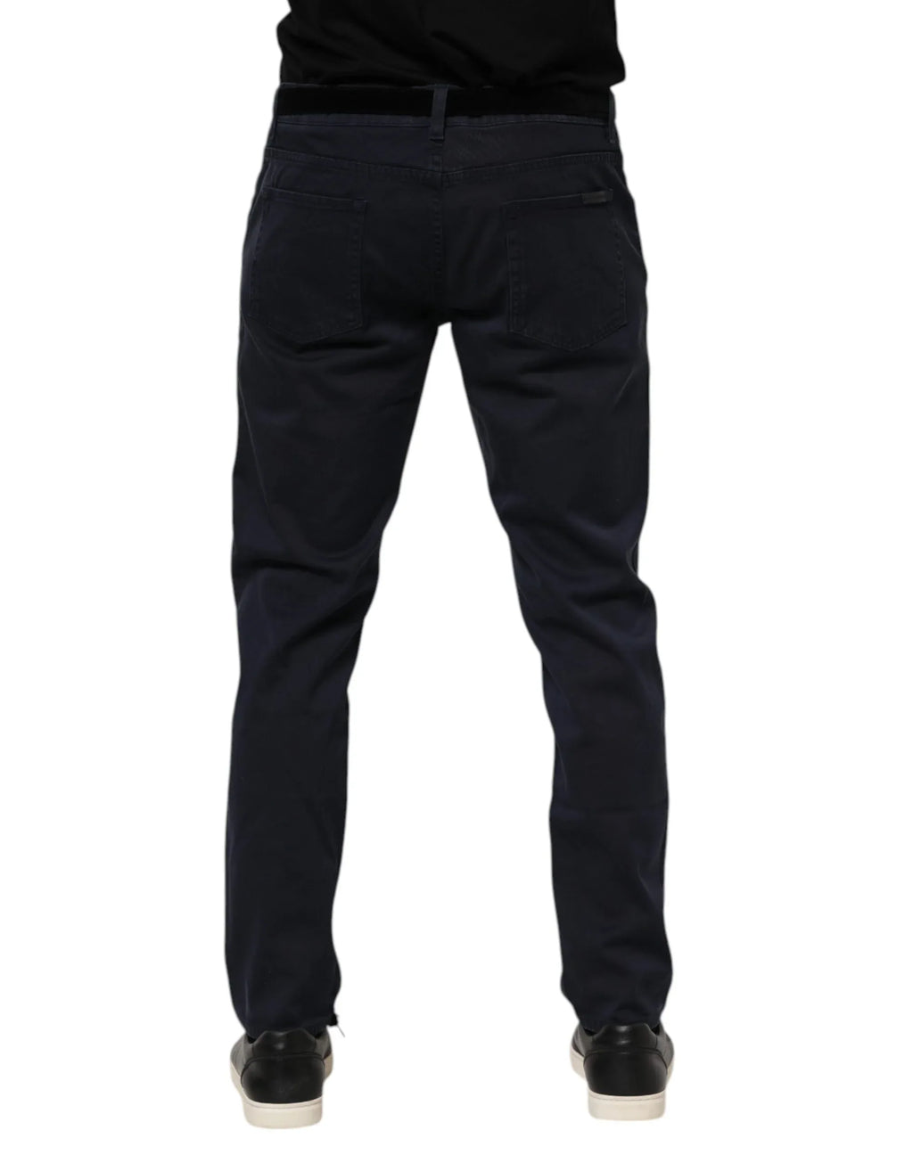 Dolce & Gabbana Blue Cotton Tapered Denim Jeans - Zeiniez