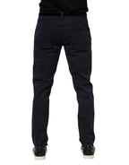 Dolce & Gabbana Blue Cotton Tapered Denim Jeans - Zeiniez