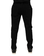 Dolce & Gabbana Black Cotton Skinny Men Denim Jeans - Zeiniez