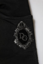 Dolce & Gabbana Black Cotton Skinny Men Denim Jeans - Zeiniez