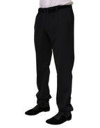 Dolce & Gabbana Black Wool Formal Dress Pants - Zeiniez