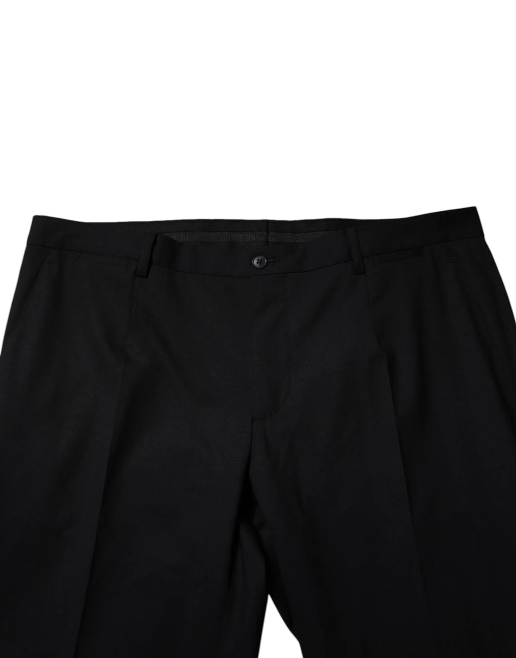 Dolce & Gabbana Black Wool Formal Dress Pants - Zeiniez