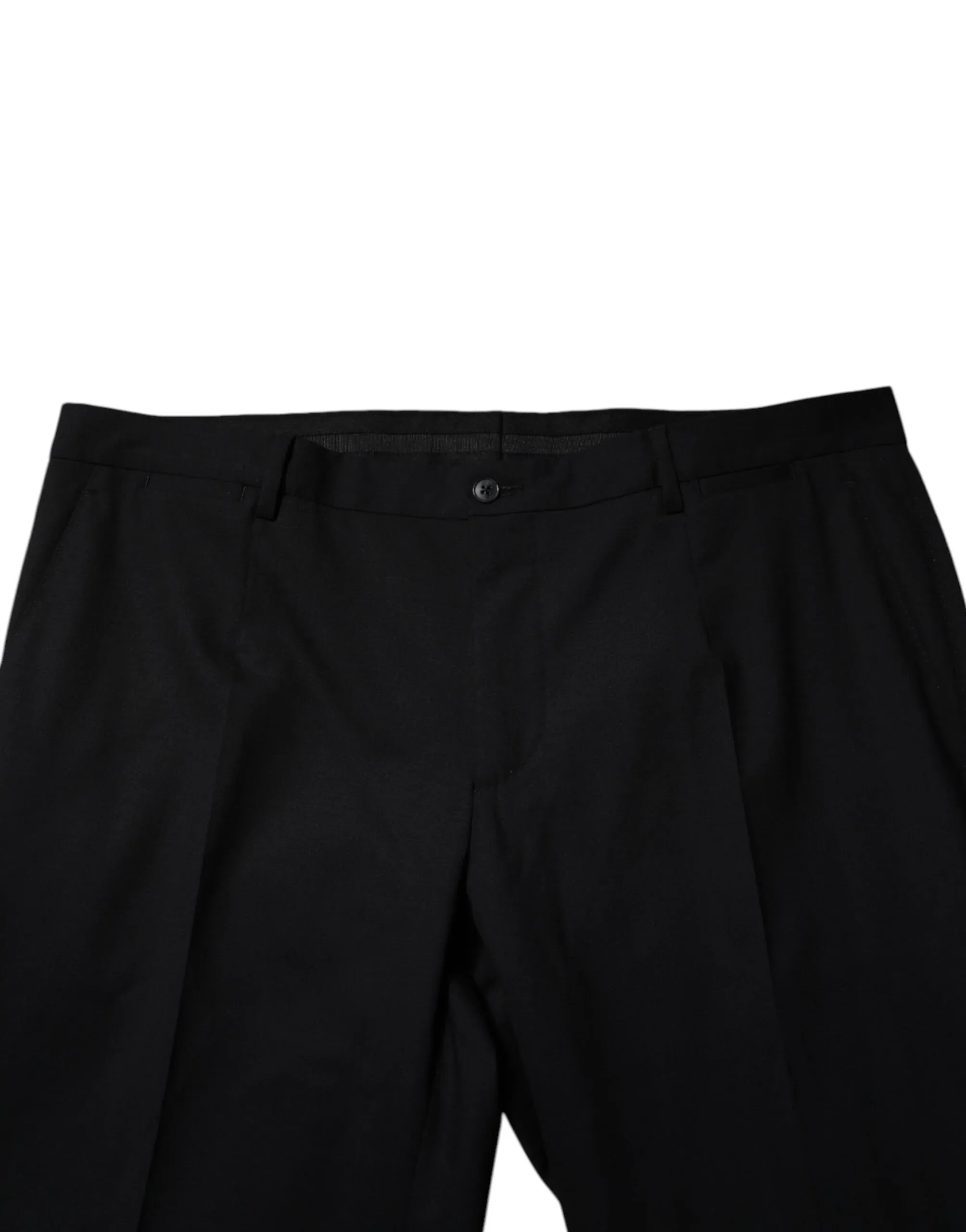 Dolce & Gabbana Black Wool Formal Dress Pants - Zeiniez