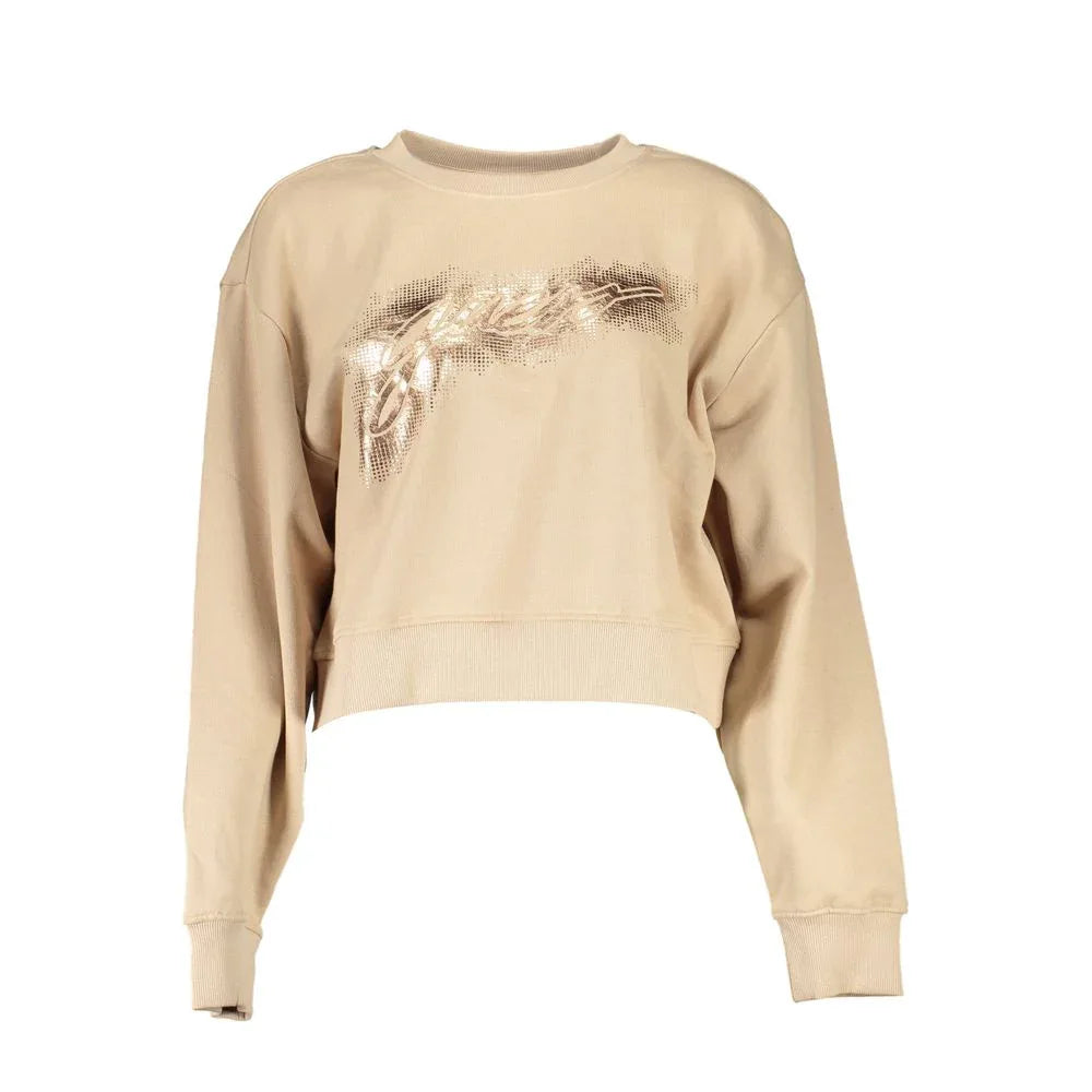 Guess Jeans Beige Cotton Women Sweater - Zeiniez