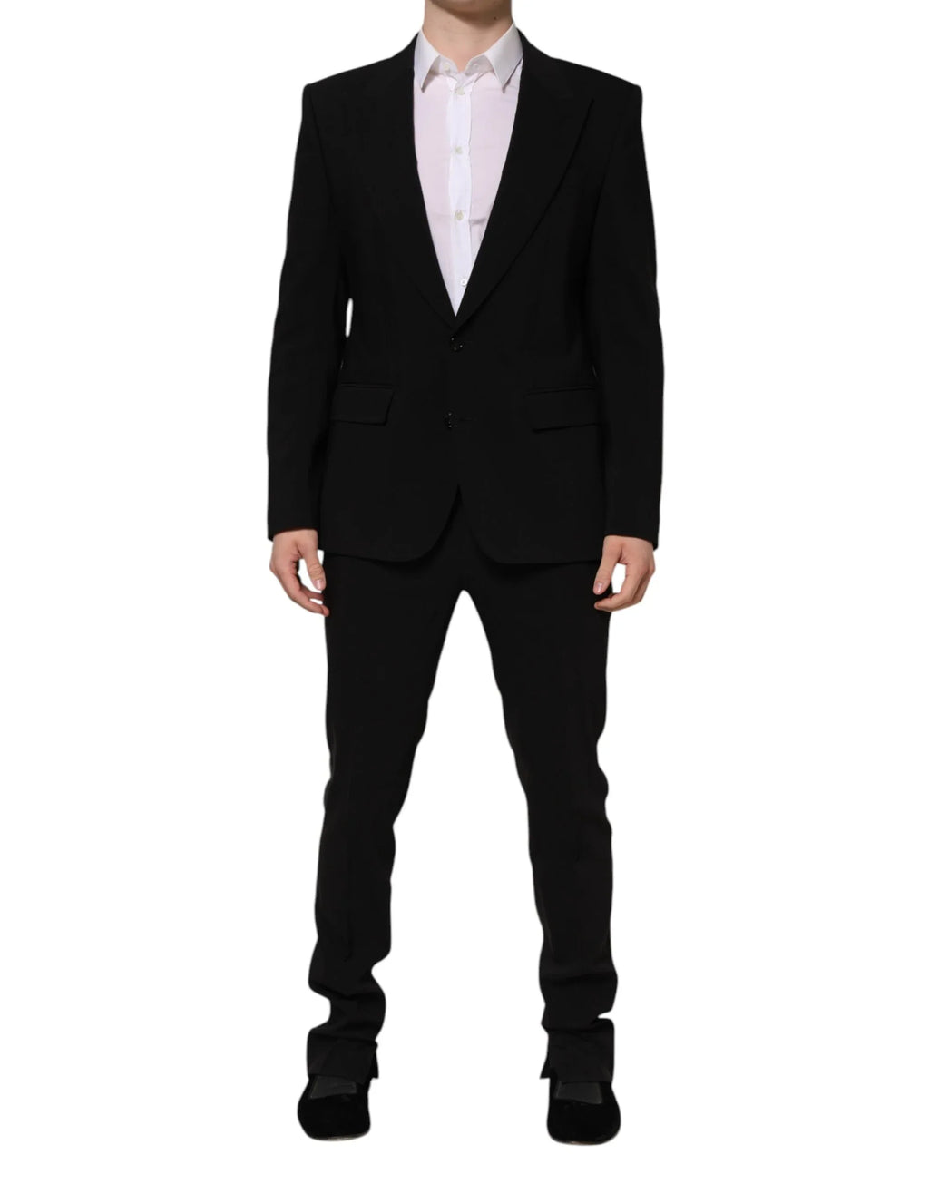 Dolce & Gabbana Black MARTINI Single Breasted 2 Piece Suit - Zeiniez