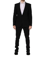 Dolce & Gabbana Black MARTINI Single Breasted 2 Piece Suit - Zeiniez