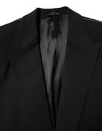 Dolce & Gabbana Black MARTINI Single Breasted 2 Piece Suit - Zeiniez