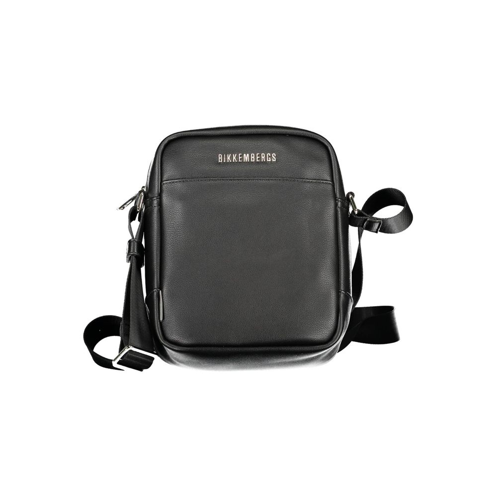 Bikkembergs Black Polyurethane Men's Shoulder Bag - Zeiniez
