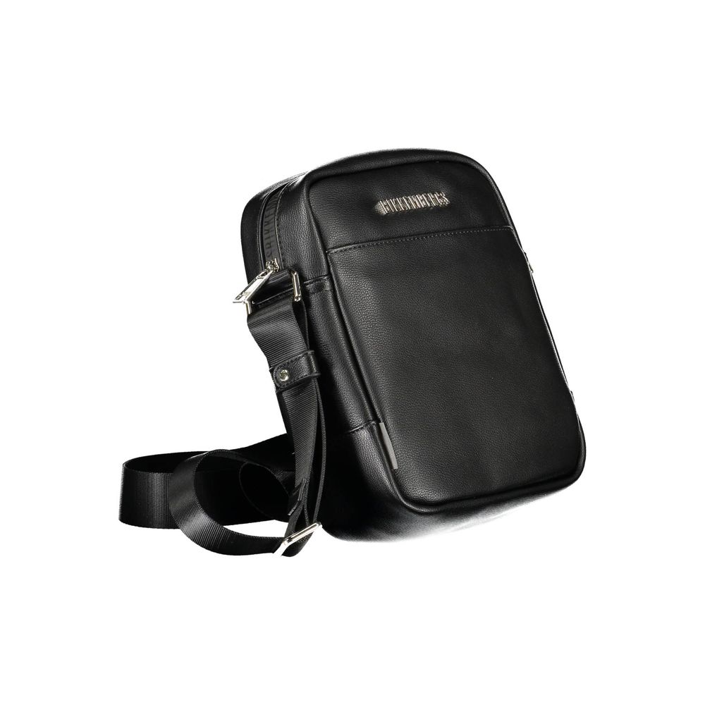 Bikkembergs Black Polyurethane Men's Shoulder Bag - Zeiniez