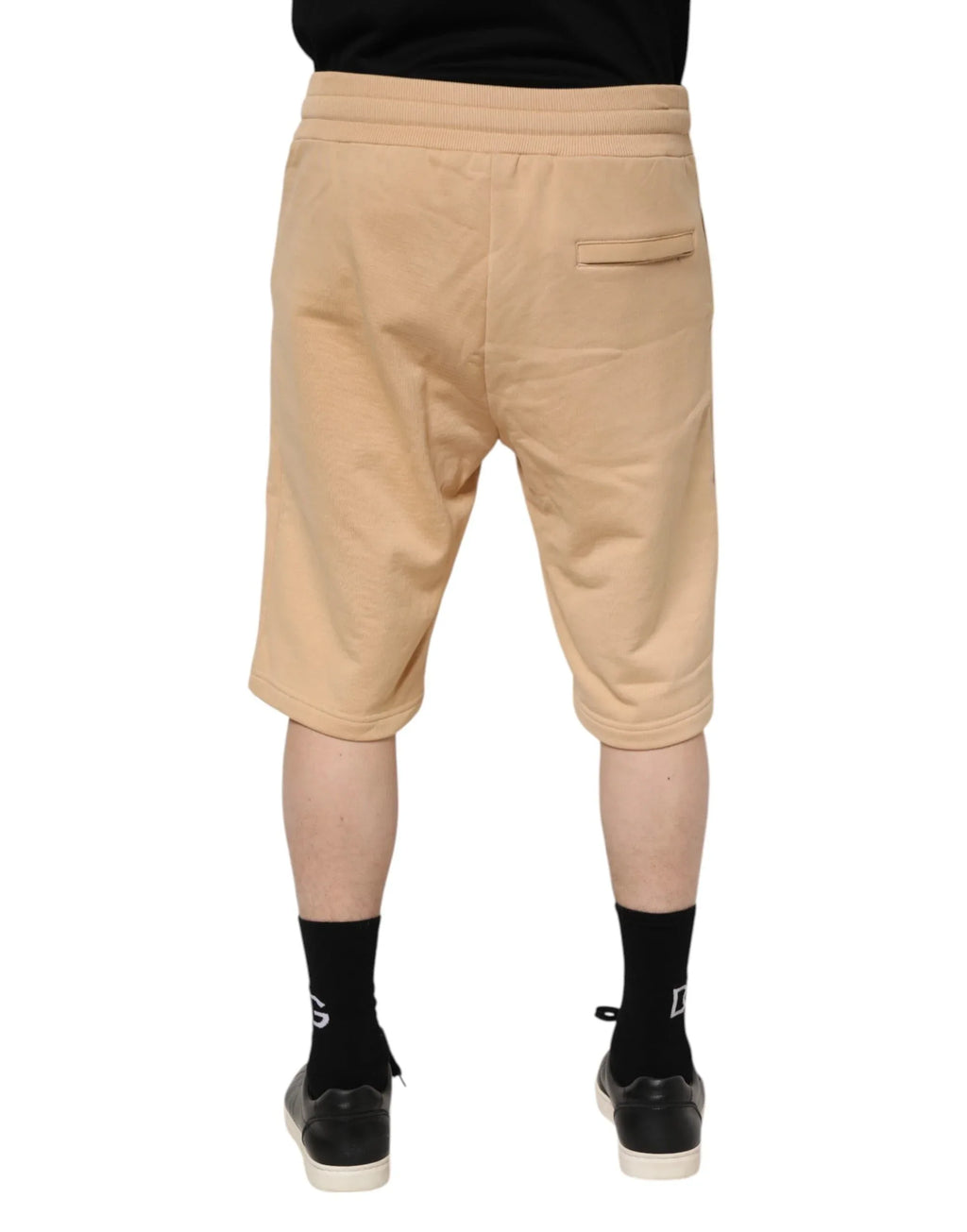 Dolce & Gabbana Yellow Cotton Men Bermuda Sweatshorts Shorts - Zeiniez