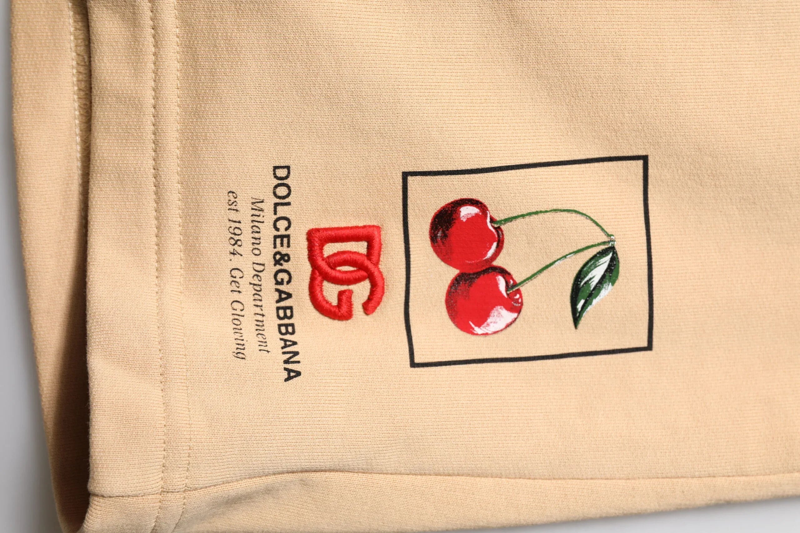 Dolce & Gabbana Yellow Cotton Men Bermuda Sweatshorts Shorts - Zeiniez