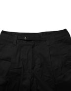 Dolce & Gabbana Black Cotton Knee Length Men Bermuda Shorts - Zeiniez